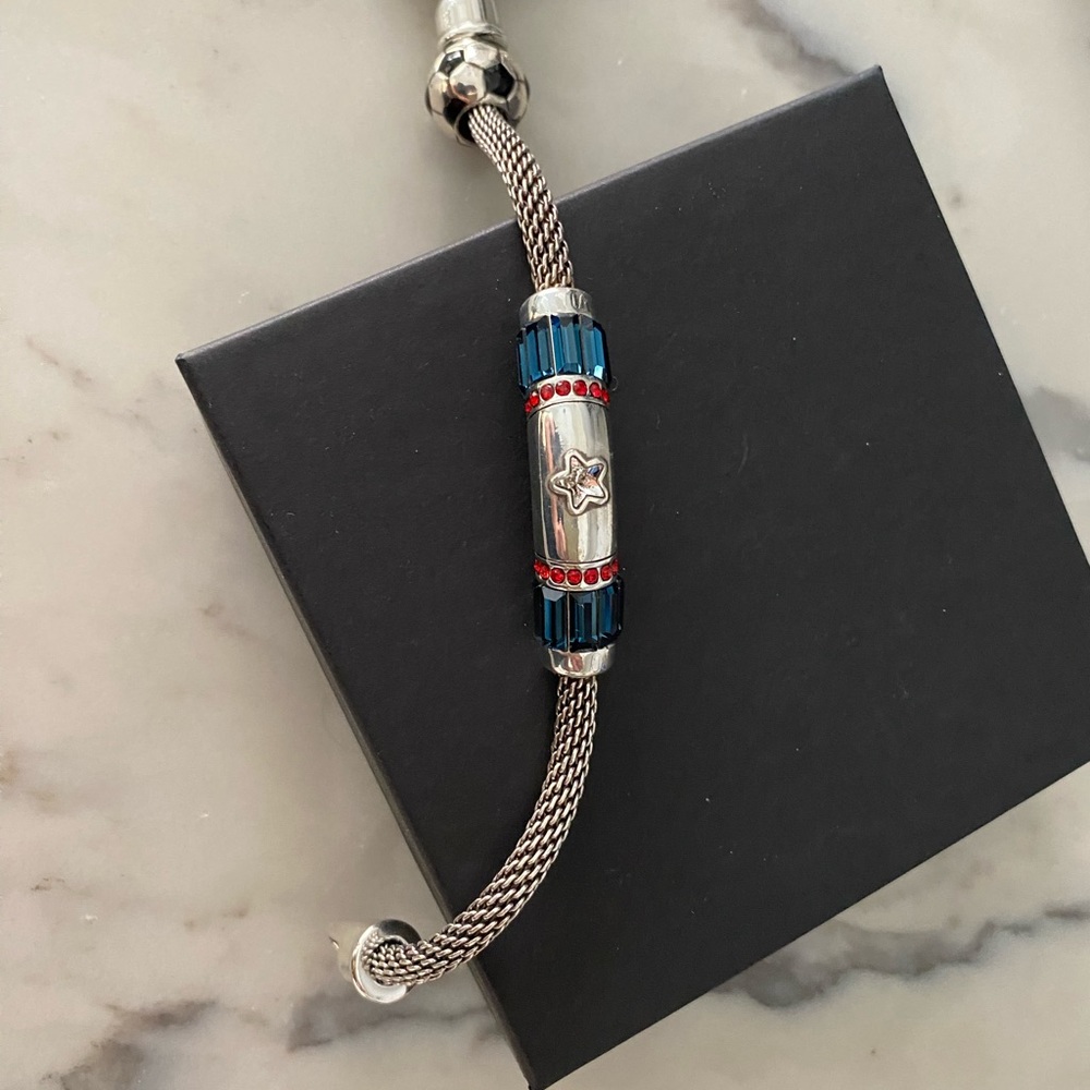 Brighton Independence Day bracelet with soccer charm
